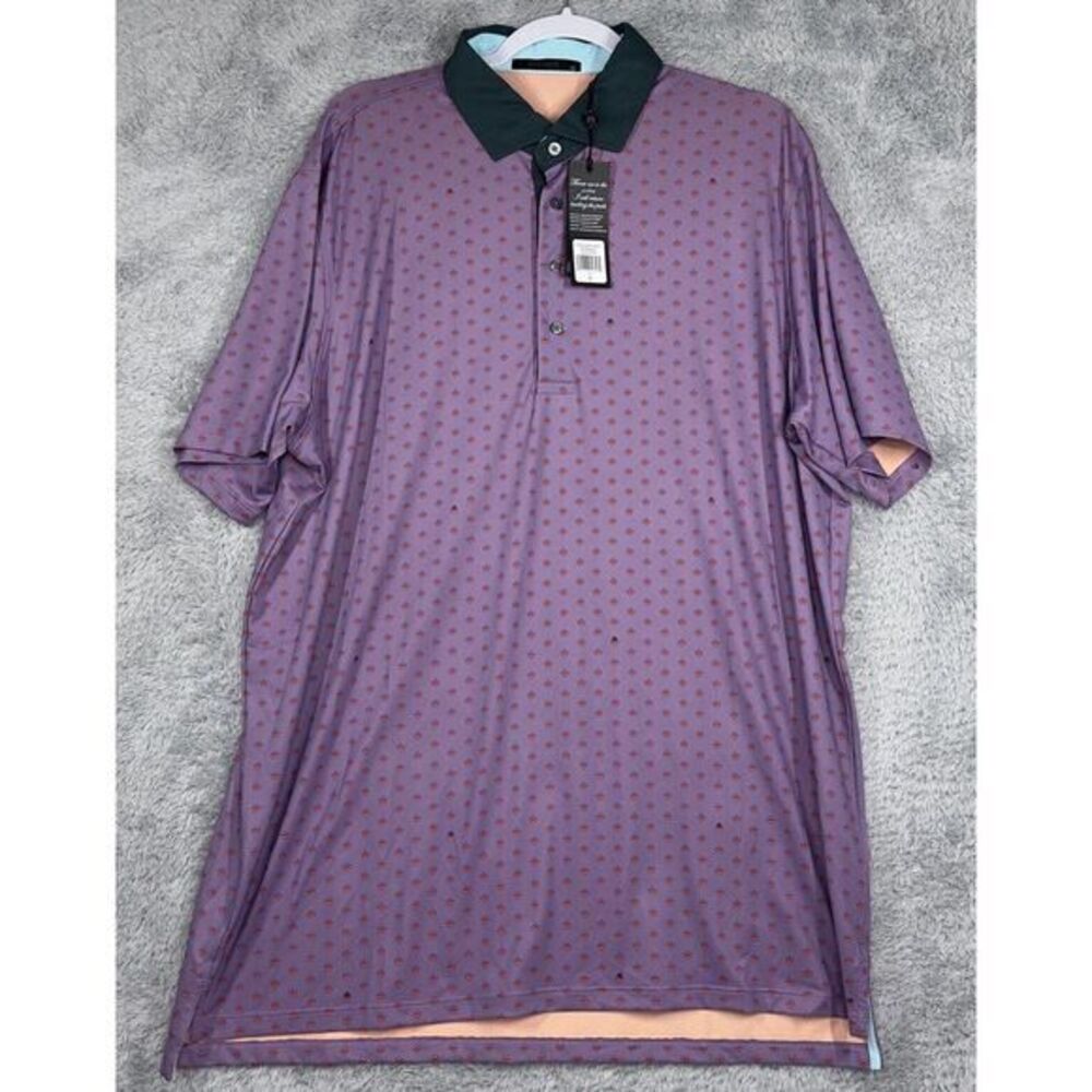 NWT Greyson‎ Polo Men's XL Golf Spring Garden Windflower Short Sleeve Wolf